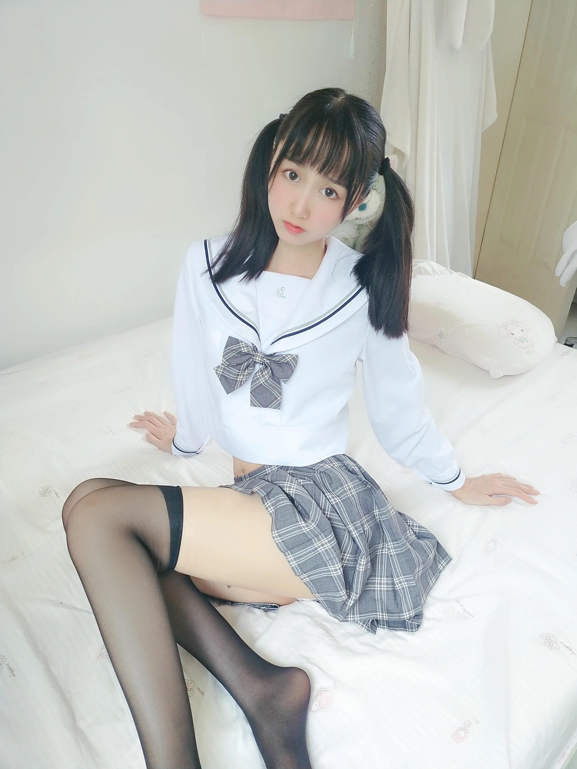 木绵绵OwO - NO.48 灰格子jk 2